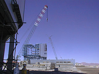 Construction work on the 4th unit telescope enclosure