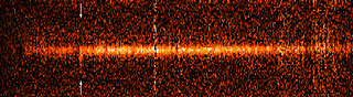 2-D Spectrum of Distant Galaxy with Lyman-alpha Emission