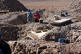ALMA AOS construction on Chajnantor