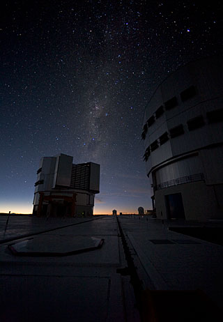 Milky Way Above the VLT Platform