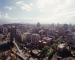 Santiago de Chile: View towards the Centre