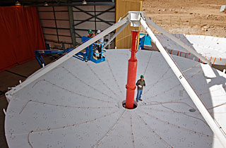 A European ALMA antenna takes shape