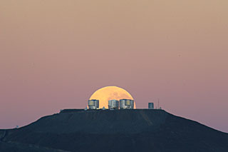 Dramatic Moonset