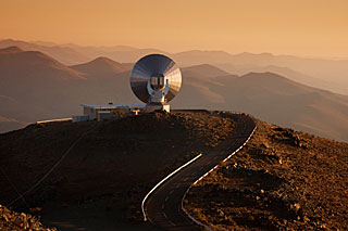 SEST at La Silla at Sunset