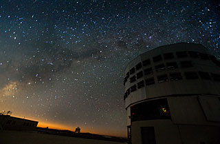 VLT at Night at Paranal