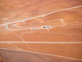 APEX Image Calendar, July 2010 — APEX Chajnantor Facilities seen from Cerro Chajnantor