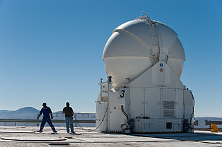 VLT Auxiliary Telescope 3 being moved