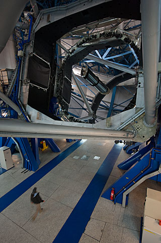 Inside UT2 at Paranal