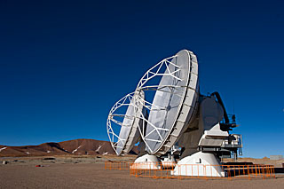 ALMA Antennas Stand Together