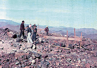 Preparing the site for the ESO 1-metre telescopee