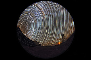 Star trails at Cerro Armazones