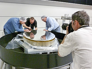 Max Alexander taking photos of the staff at ESO's Paranal Observatory