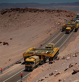 ALMA Transporters Arrive in Chile