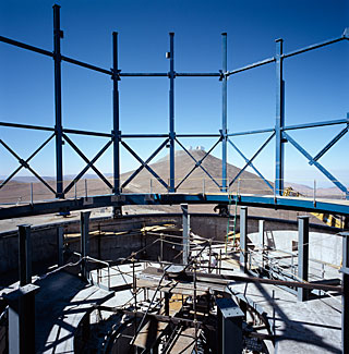 VISTA enclosure during construction