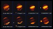 De inslag op Jupiter van komeet Shoemaker-Levy 9 in 1994