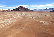 ALMA-Antennenschüsseln von oben