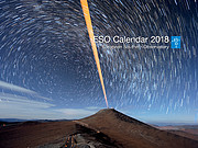 Capa do calendário do ESO para 2018
