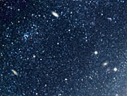 Distant galaxies behind NGC 300