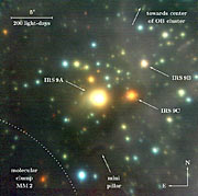 Starburst region NGC 3603 IRS 9