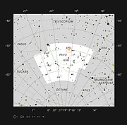 O enxame globular NGC 6752 na constelação do Pavão