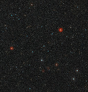 Pohled na oblohu v okolí hvězdy HD 95086