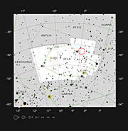 Stjernedannelse i skyen RCW 34 i stjernebilledet Vela