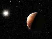 Impressão artística de um gémeo de Júpiter em torno da estrela HIP 11915
