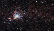 A nuvem molecular Orion A observada pelo VISTA