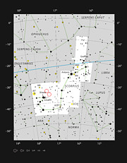 Le regioni di formazione stellare NGC 6334 e NGC 6357 nella costellazione dello Scorpione