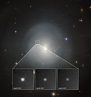 Hubble-opname van de omgeving van de jonge ster HL Tauri