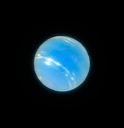 Imagen de Neptuno obtenida con el VLT con el Modo de Campo Estrecho de óptica adaptativa en MUSE/GALACSI