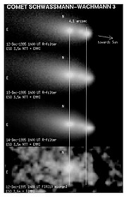 First images of split comet Schwassmann-Wachmann 3