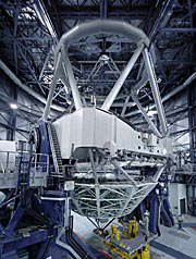 VLT Unit Telescope 1 in its enclosure