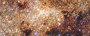 Imagem HAWK-I da região central da Via Láctea (plano aproximado)
