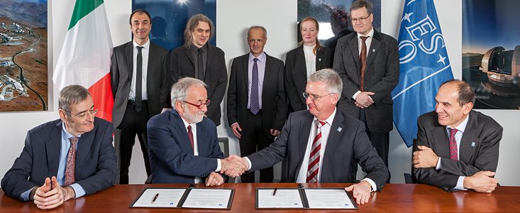 Vereinbarung für MAORY, das System Adaptiver Optik des E-ELT, unterzeichnet