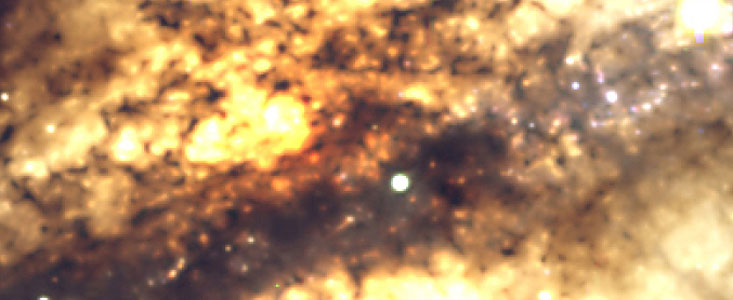 The heavily obscured centre of Centaurus A