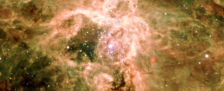 La famosa nebulosa de la Tarántula