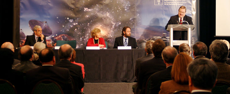 Ceremonia de celebración del 10 aniversario del acuerdo ESO-Chile