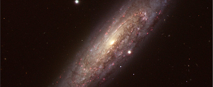 Twisted spiral galaxy NGC 134