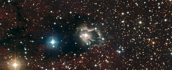 Reflection nebula around HD 87643
