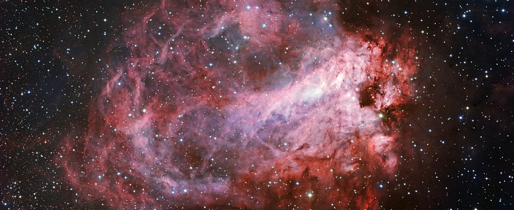 Mlhovina M 17 - oblast s probíhající tvorbou hvězd