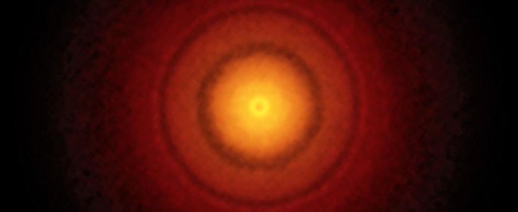 Immagine ALMA di un disco intorno alla giovane stella TW Hydrae