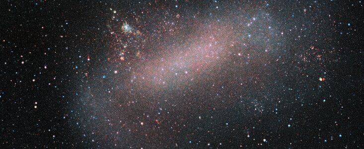 VISTA tar en ny bild av Stora magellanska molnet