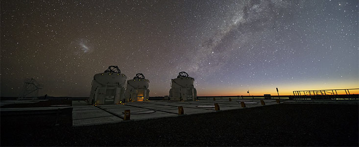 Night-time in Paranal