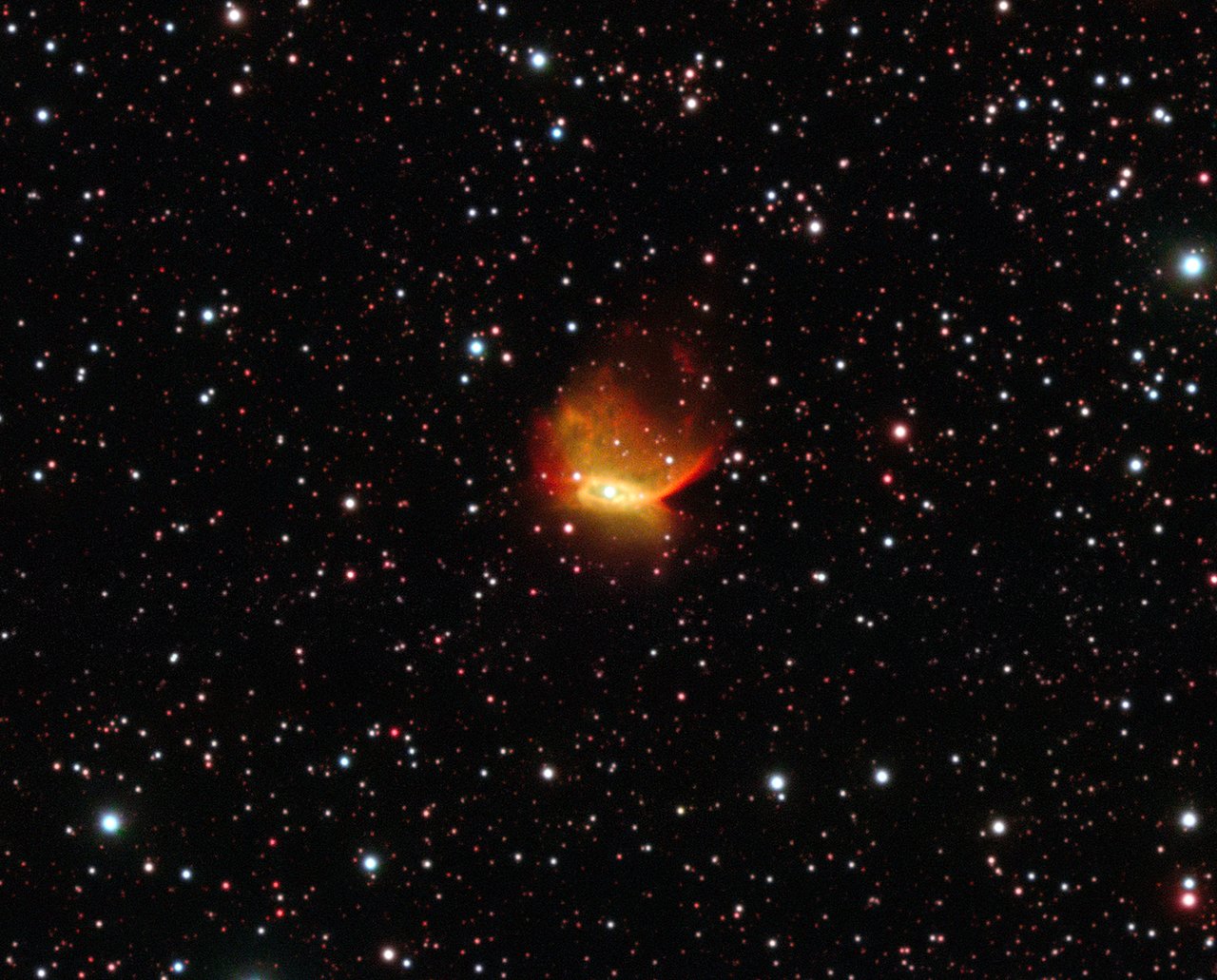 Imagem da nebulosa planetária Henize 2-428 do Very Large Telescope