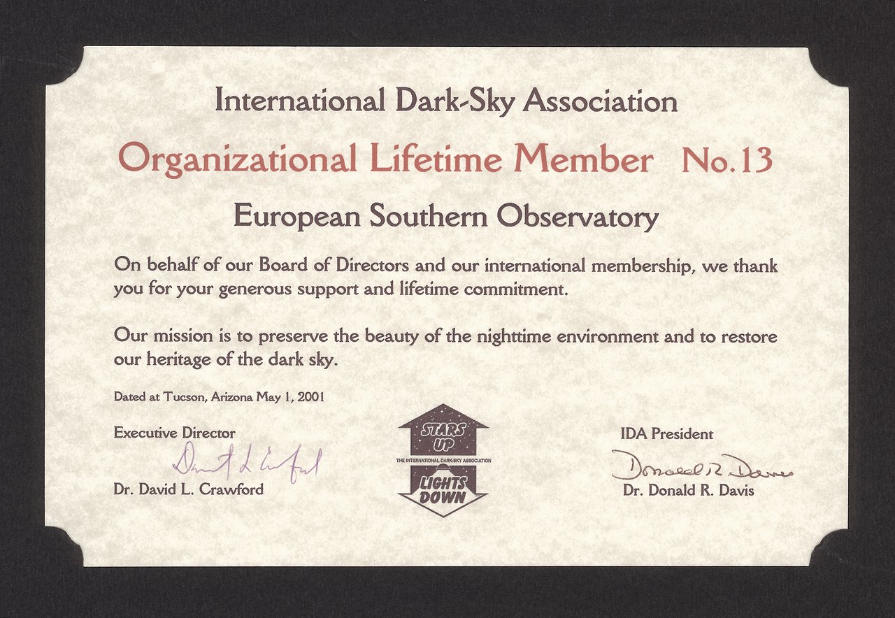 International DarkSky Association ESO