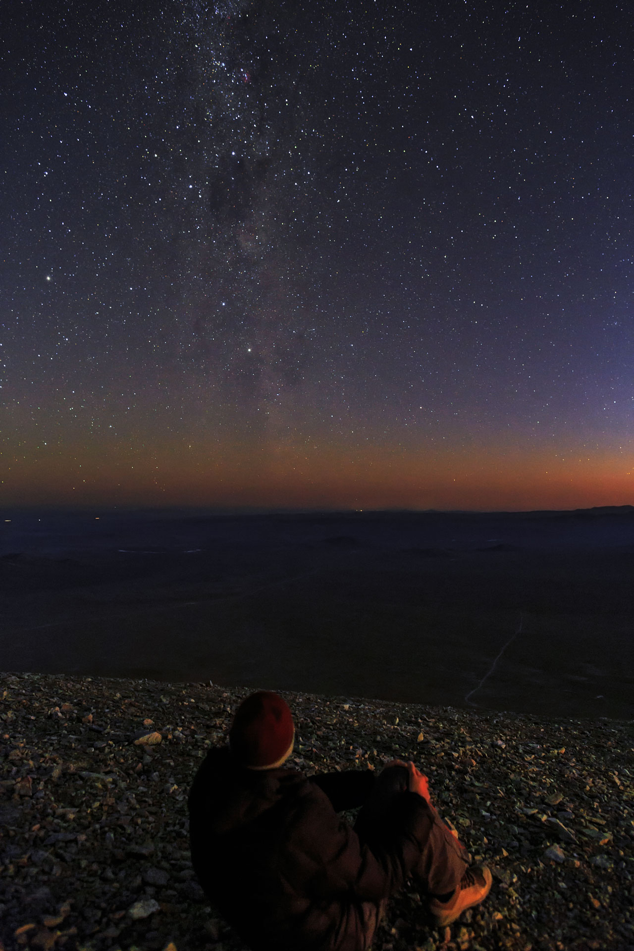 Gazing at the Chilean night sky