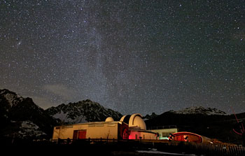 Un campo di astronomia per gli studenti della scuola secondaria