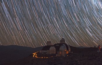 Mounted image 189: Stars Trails over La Silla
