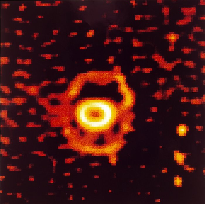 Ring-shaped nebula around SN 1987A